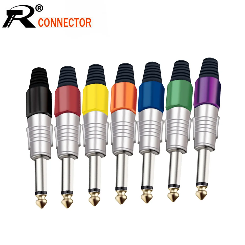 10pcs XLR Male 3 Pin To 1/4" 6.35mm Male Mono Microphone Mic Audio Cable Adapter 