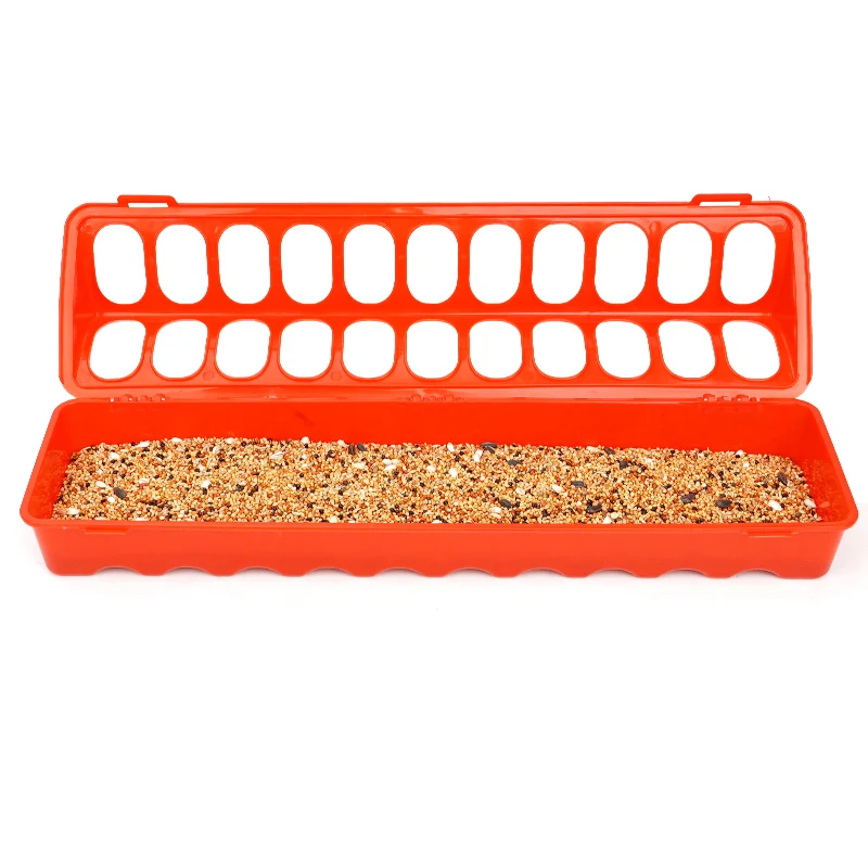 Poultry feeder 1Pcs poultry chicken feeder fountain 12-28 holes chick bird chicken feeding ground 20/30/40/50cm