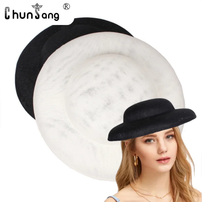 DIY Imitation Sinamay Fascinator Base Hats for Women Ascinator Wedding and Church Luxury Headband Hat Caps Tea Party Fascinator