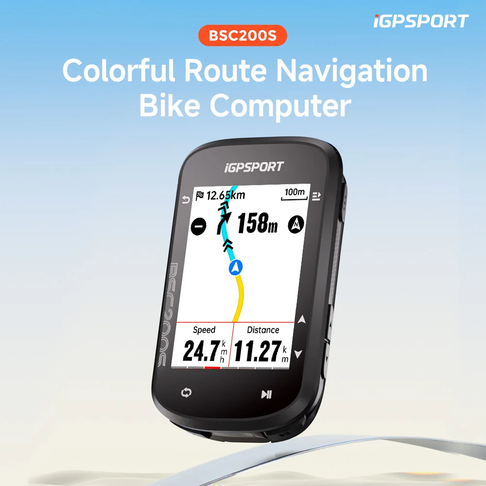 iGPSPORT BSC200S バイクコンピューター ルートナビ