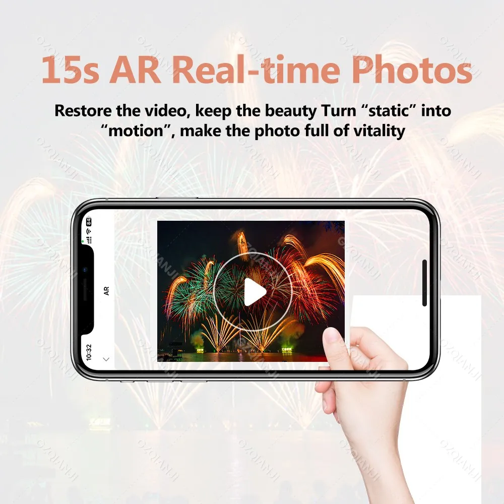 300DPI HPRT CP4100 블루투스 포토 프린터 4x6인치 열전사 포토 용지 컬러 리본 데스크탑 프린터 가정용