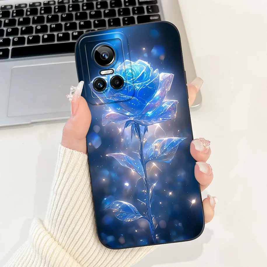 Floral Shockproof Silicone Matte Phone Case – Stylish & Protective TPU Cover