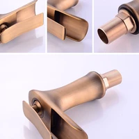 ก๊อกน้ําอ่างล้างหน้าน้ําตกก๊อกน้ําห้องน้ําเดี่ยวอ่างล้างหน้าแตะ Bath ก๊อกน้ําทองเหลืองโบราณอ่างล้างจาน Water Crane Silver ก๊อก 6