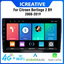 

2 Din 4G Carplay Android Car Radio For Citroen Berlingo 2 B9 2008-2018 WIFI GPS Navigation Car Multimedia Player Head Unit