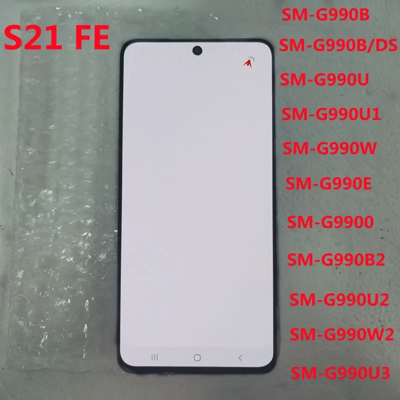 

AMOLED дисплей 6,4 дюйма для Samsung S21 FE SM-G990B SM-G990B/DS SM-G990U1 LCD S21FE, сенсорный экран с цифровым преобразователем в сборе