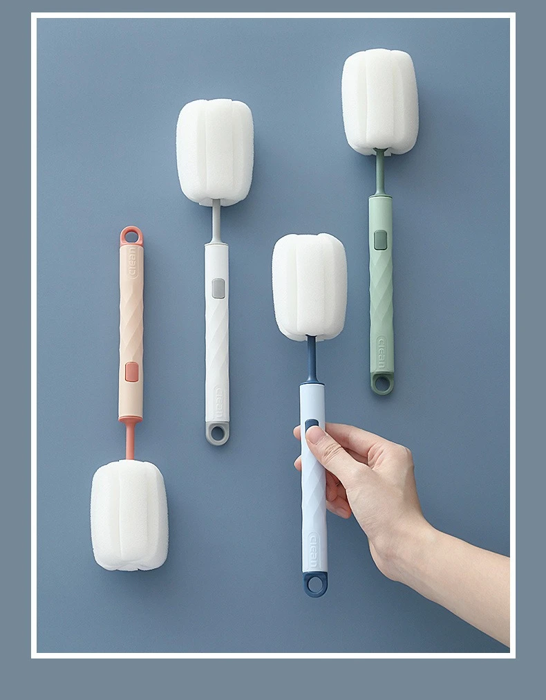 Description Picture 3 of itemLong-Handled Detachable Sponge Cup Brush​​ - Effectively Cleans Tea Stains, Perfect for Thermos, Baby Bottles & Mugs.
