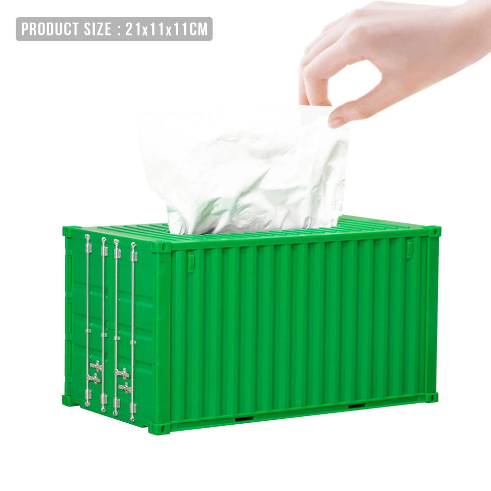 Green Tissue Box