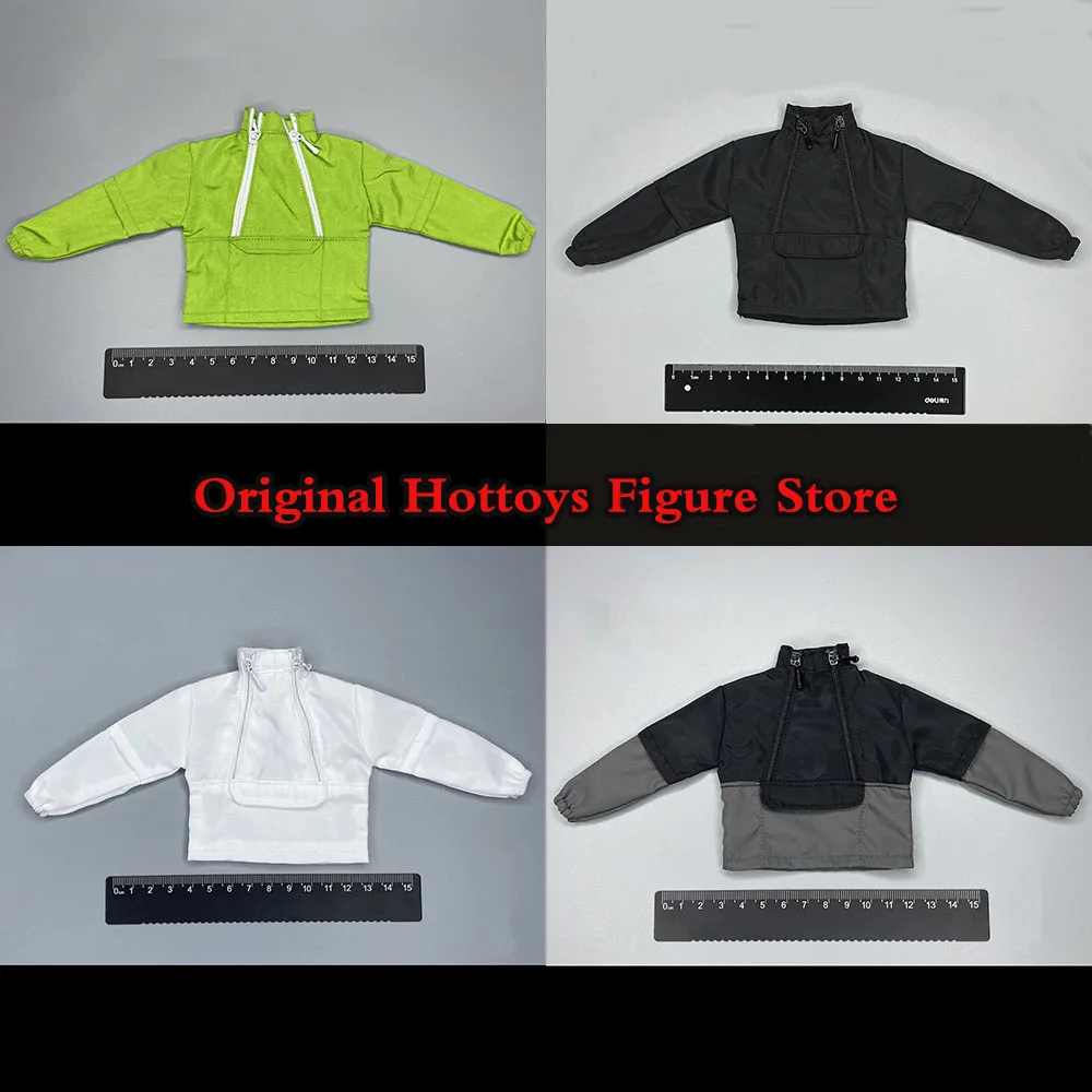 

CROW DH TOYS 1/6 Scale Male Soldier Clothes Trendy Casual High-necked Zippered Loose Coat Fit 12-inch Action Figure Model