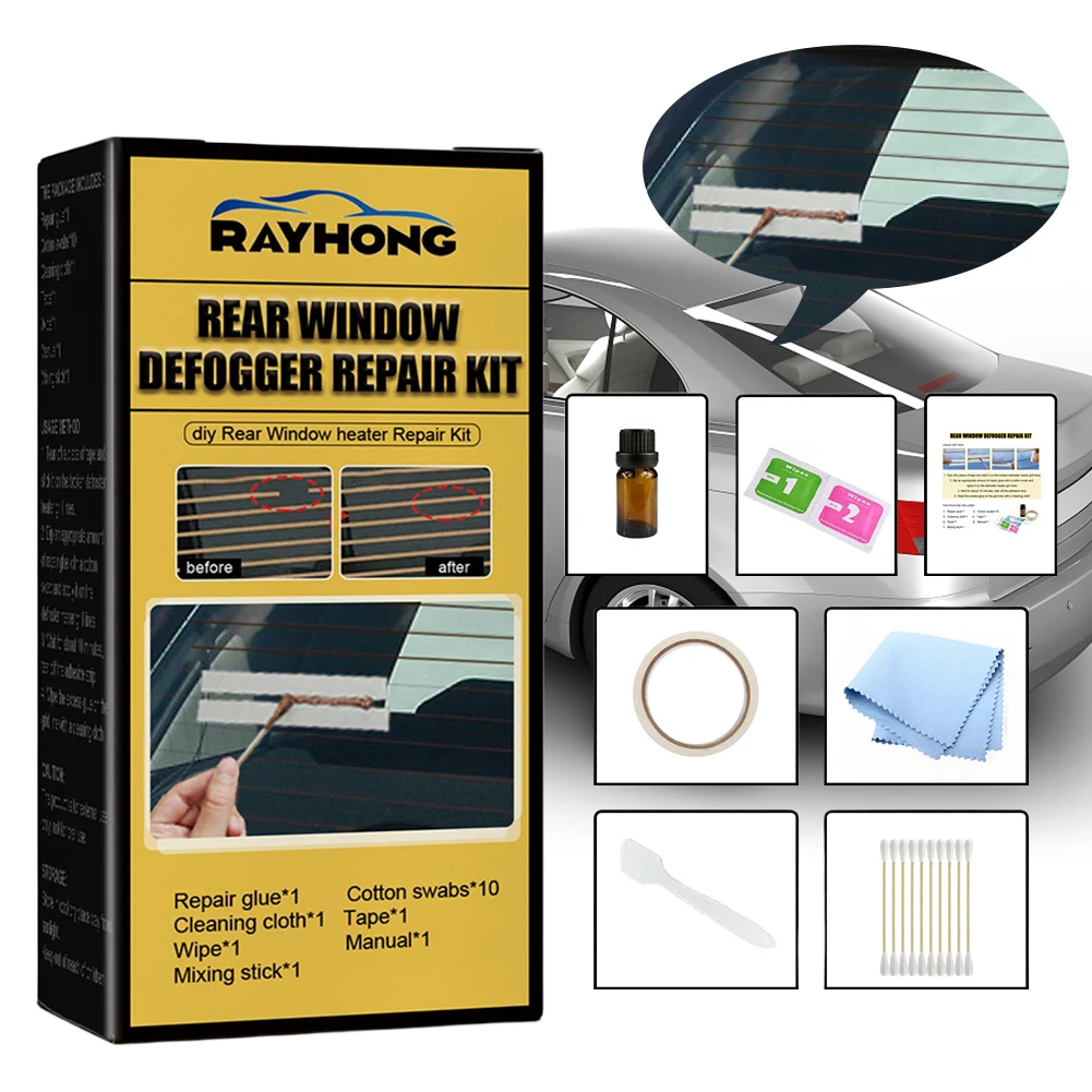 CarQuickRepairScratchedBrokenDefrosterHeaterGridLinesCareDiy