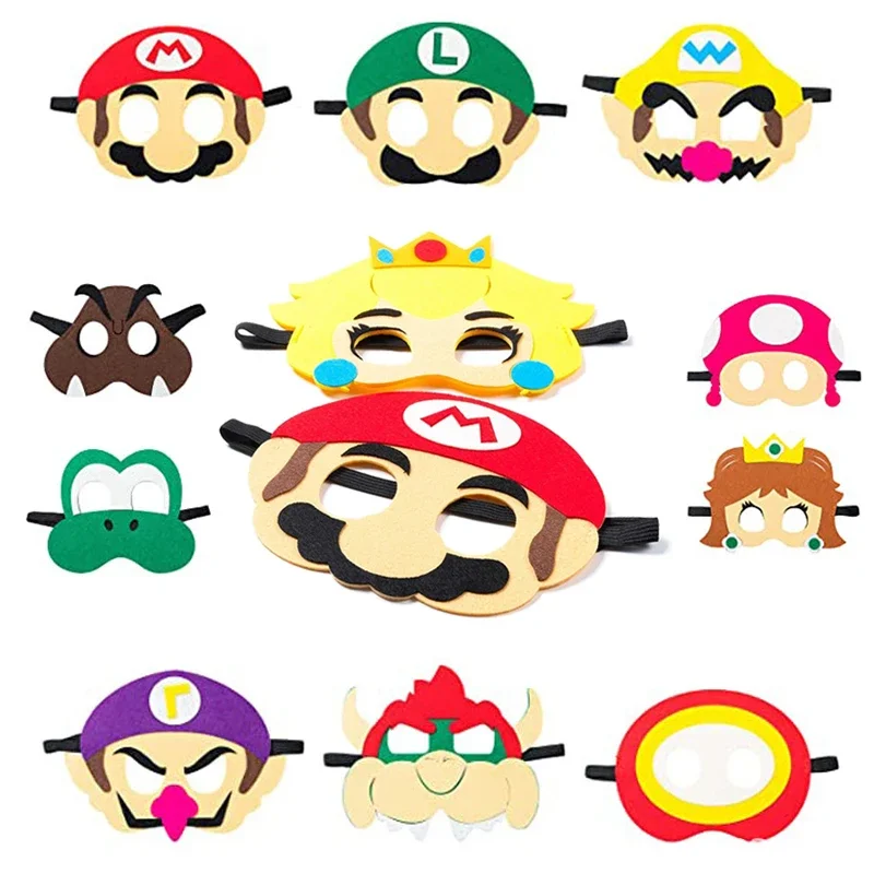 24PCS Super Mario Bros Kawaii Action Figure Toy Mario Luigi Yoshi Bowser  Cupcake Toppers per bambini festa di compleanno decorazione torta -  AliExpress