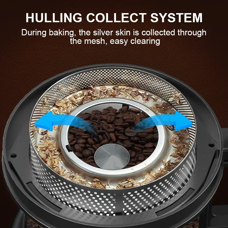 Home Coffee Roaster 2 in1 Roasting & Cooling Electric No Smoke Coffee Bean Baking Roasting Machine Full Automatic Roaster