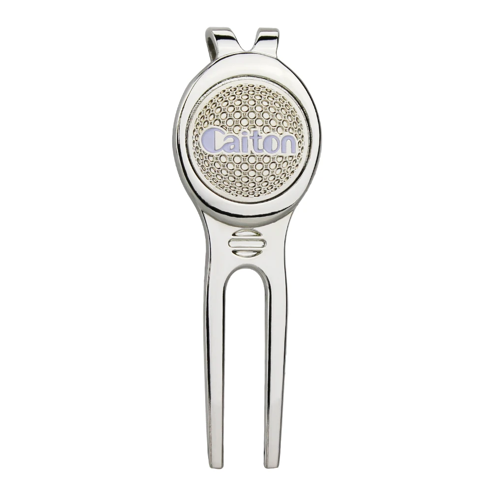 1 Pcs Golf Divot Repair Tool Golf Green Fork Pitch Groove Cleaner Pitchfork Stainless Magnetic Detachable Golf Sport Accesories 4