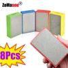 Diamond Hand Polishing Pads 1/8Pcs Tile Glass Abrasive Grinding Block Pad Stone Marble Ceramic Abrasive Sanding Disc Polish Tool