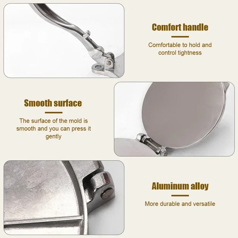 Tortilla Press 1pc Tortilla Press Maker Aluminium Alloy Manual Corn Tortillas Dough Pressing Tools Kitchen Bakeware Cooking Accessories