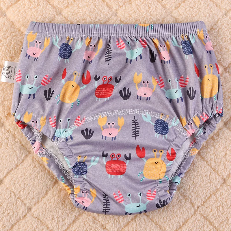 

New Baby Cartoon Animal Bear Squirrel Vegetable Waterproof Diaper Pockets Diapers Training Pants Gauze Diaper Learning Pants