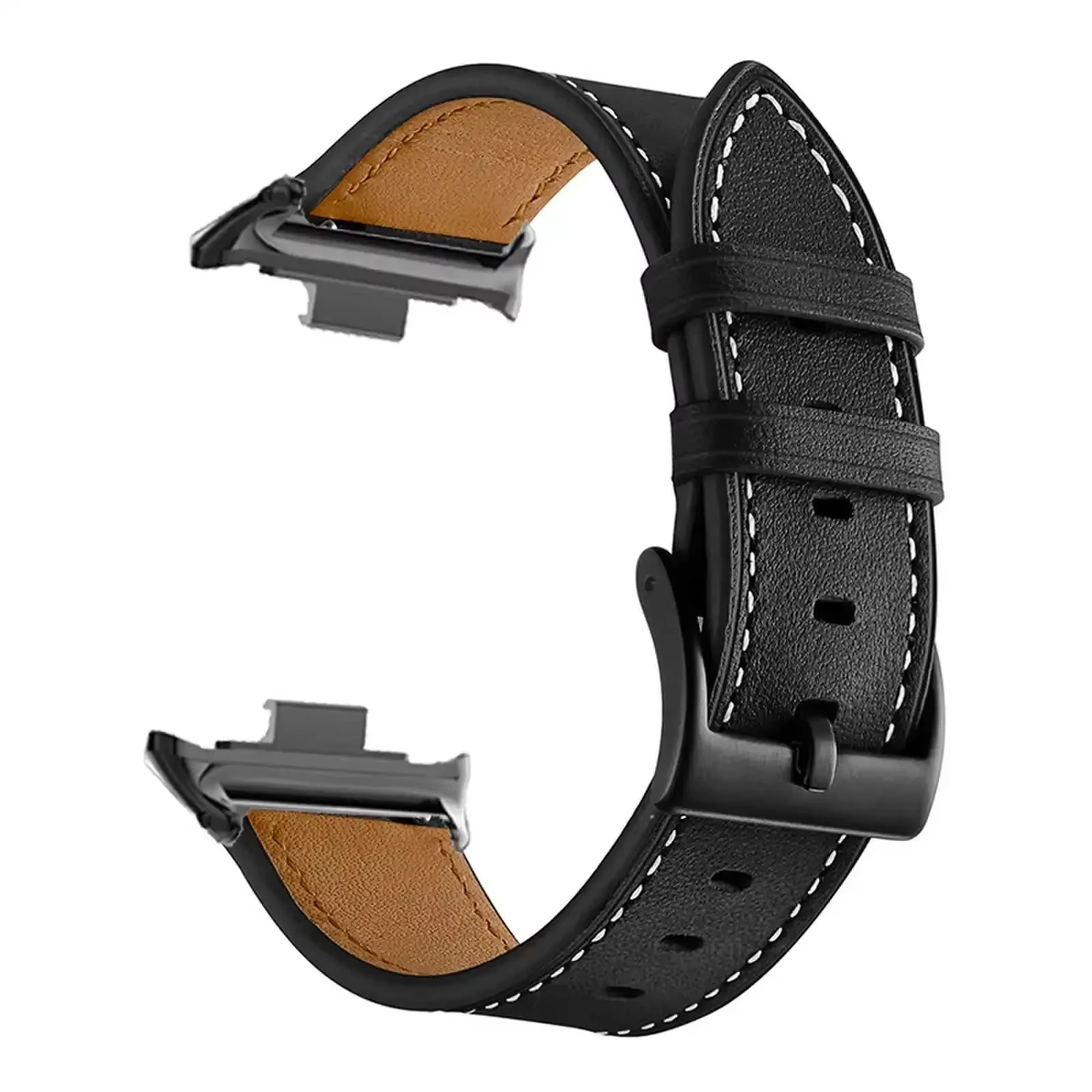 Premium Leather Smartwatch Replacement Strap - Elegant Wristband Accessory