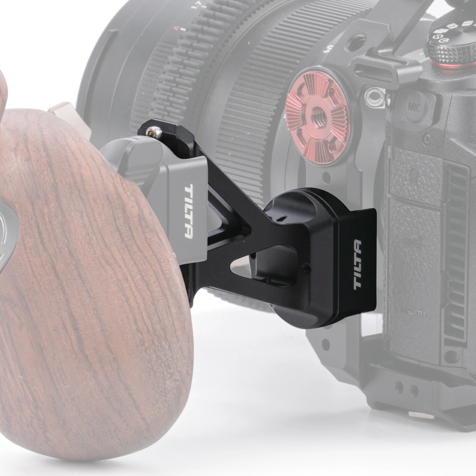 tilta natoレール付き左サイドハンドル+左natoアタッチメント Tita TA-NEA-L-B左側nato拡張ハンドル、木製ハンドル、ナート