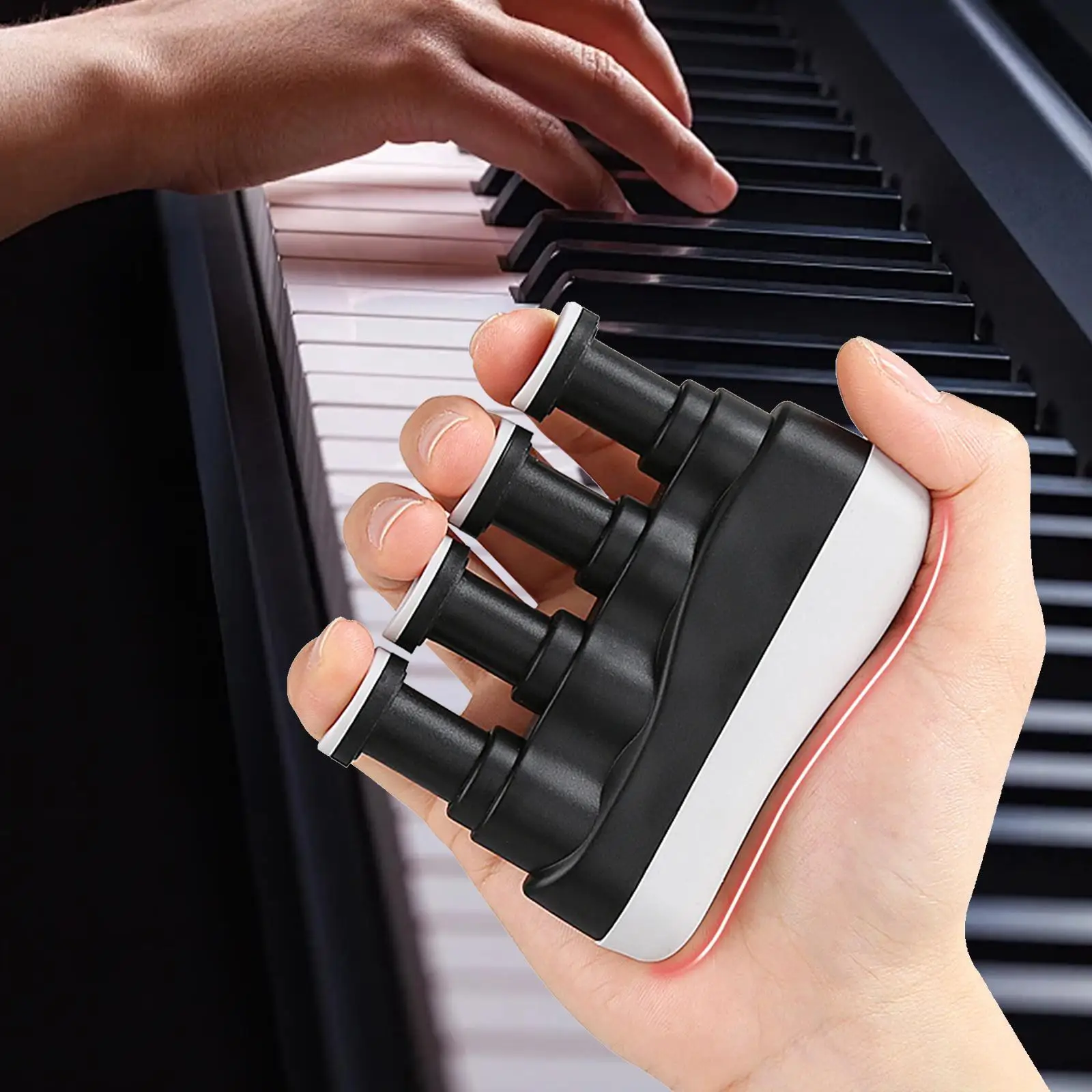 Piano Finger Trainer Comfortable Gripping Hand Grip Exerciser Wrist Trainer Strength Training Men Women Hand Grip Strengthener