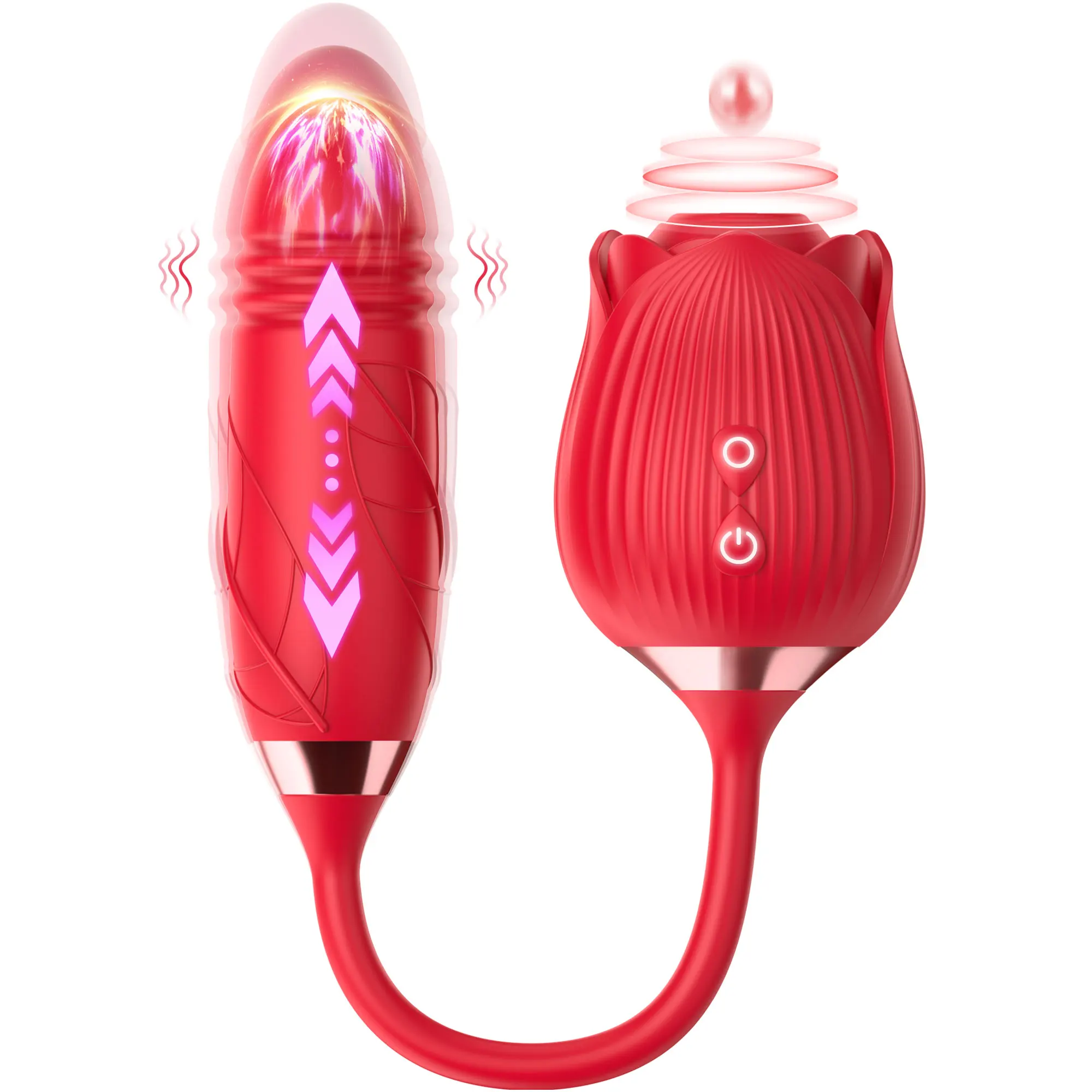 Rose Sucking Vibrator For Women 20 Modes Nipple Sucker Clitoris Stimulator Thrusting Dildo Couple Sex Toys Ad_voghion.com
