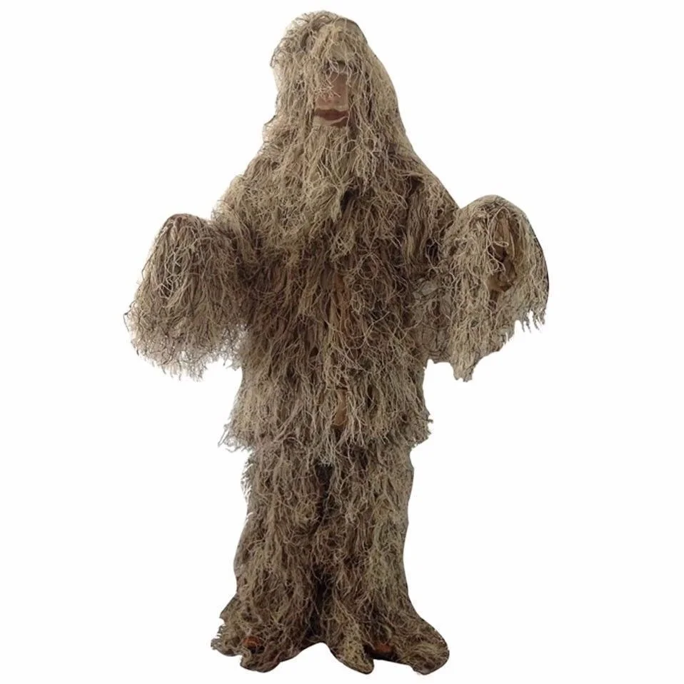 

Outdoor Hunting Bird Watching Stealth Ghillie Clothes Suit Army Fan Field Camping Training Shooting Sniper Tactical Military Set