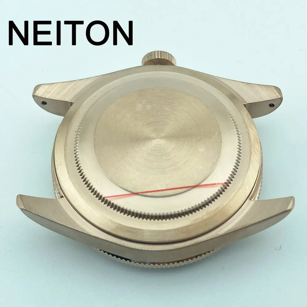 Фото Черные часы с сапфировым стеклом NEITON 39 мм, модель rednh35, ремешок для часов NH36, Ширина 20 мм №5