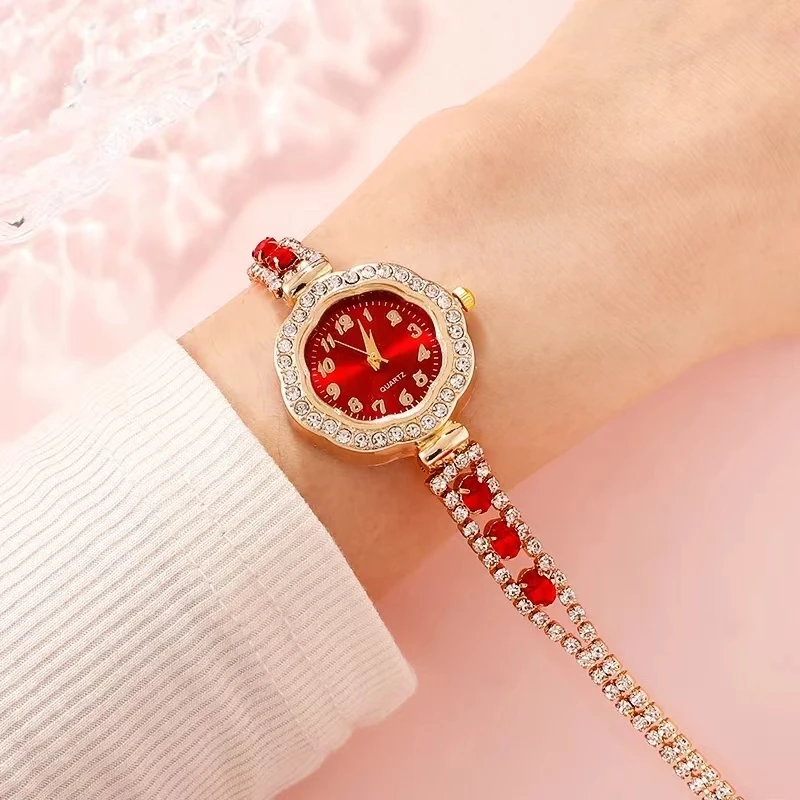 Diamond Women Watches Green Watch Ladies Wrist Watches Luxury Brand Rhinestone Womens Bracelet Watches Female Relogio Feminino 4