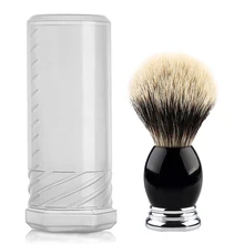 

Silvertip Pure Badger Hair Shaving Brush Knot 22mm with Plastic Cover, Resin & Alloy Design Handle for Men Wet Shaving Handmade