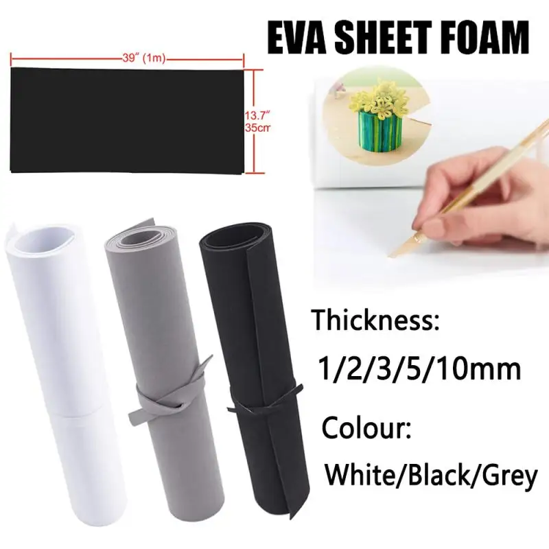 Eva Foam Sheets 1pcs Eva Foam Sheets Thickness 1/2/3/5/10mm Sound-Absorbing Noise Spone Foam Craft Eva Sheets Handmade Model Making Material