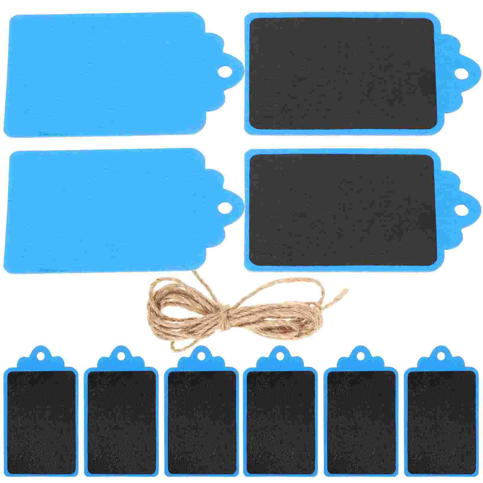 

10 Pcs Color Blackboard Small Chalkboard Sign Wall Mini DIY Hanging Home Decor Pendant Message Rope Signs