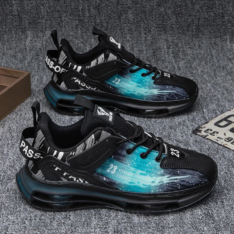 

Damyuan Light Jogging Shoes Comfortable Non-slip Sports Running Shoes Fashion Casual Men's Shoes Lace-up Breathable Mesh Shoes