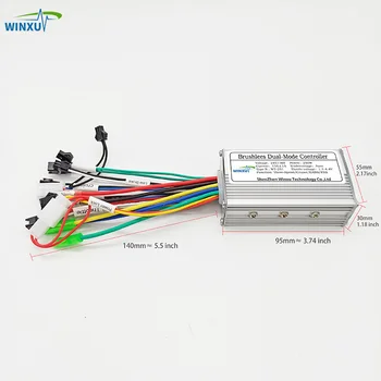 250W 350W E-bike Brushless Motor Drive Controller universale 24V 36V 48V Dual Mode per Mountain Bike elettrico Scooter Bicicletta