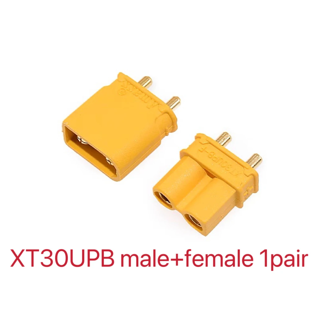 

50Pair Amass XT30U XT30U-F XT30U-M 2mm Antiskid Plug Male Female Bullet Connector Plug the Upgrade XT30 For RC FPV Lipo Battery