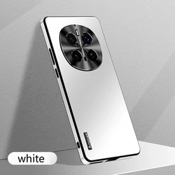 Sleek Ultra-Thin Aluminum Magnetic Shockproof Phone Case with Full Camera Protection for Honor Magic5 (WHITE)