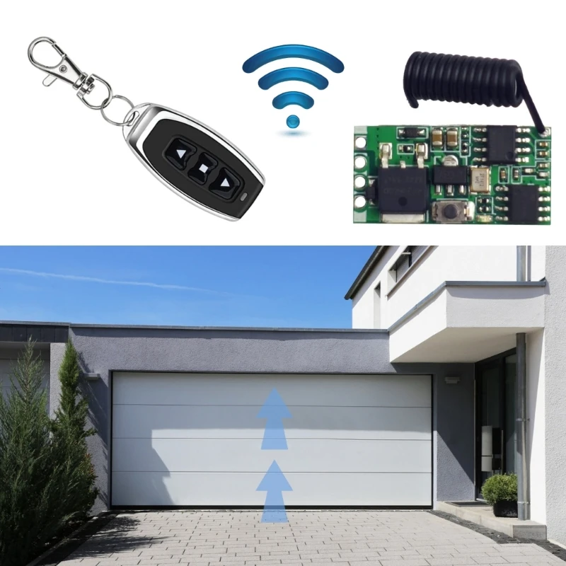 433 Mhz Radio Control Receiver Modules 12V 24V Pwm Regolatore Di Velocità Del Motore 5A Interruttori Della Luce Del Motor