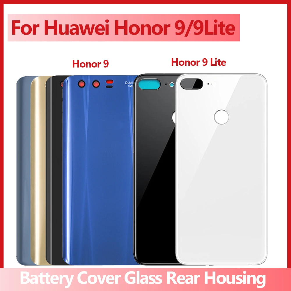 5.15 "Per Huawei Honor 9 Coperchio Batteria Posteriore Porta Posteriore Custodia In Vetro 5.65" Per Huawei Honor9 Lite Honor 9 Lite Batteria Co