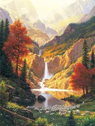 Exquisite 5D Rhinestone Forest Art Mosaic for Home Decoration (FX1608)