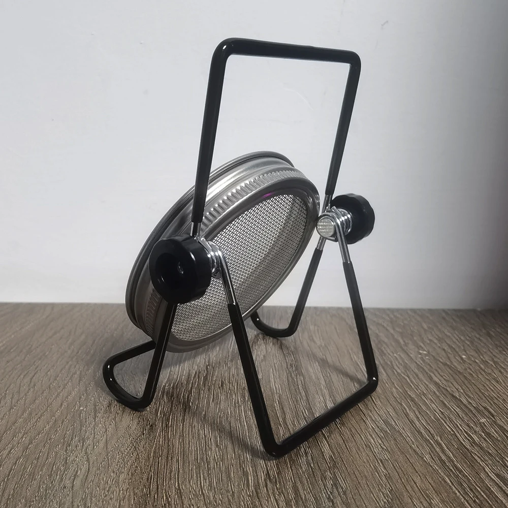 Seed Sprouter Germination Cover Sprouting Mason Jars With Stainless Steel Strainer Screen Lids Stainless Steel Germinator Stand