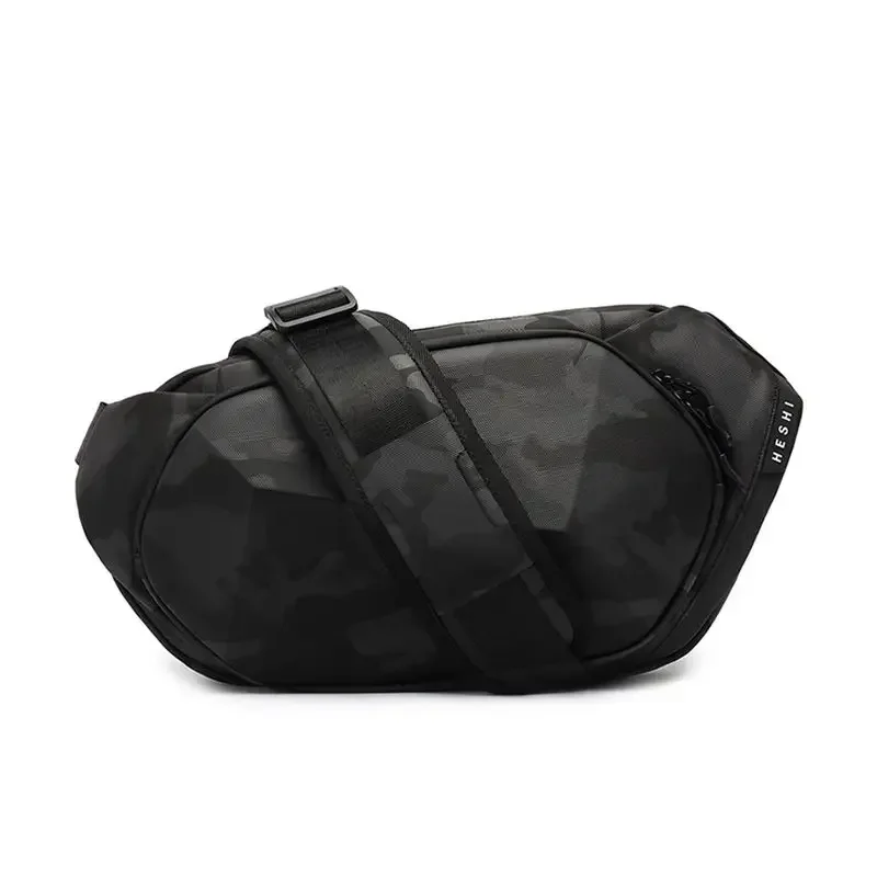 Waterproof Men's Shoulder Bag with USB Port for Travel