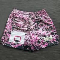 Sakura Wind Shorts men's and women's mesh quick dry loose plus size basketball quarter shorts 1