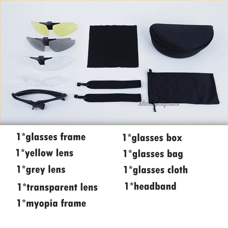 Tactical Glasses Flip-up Lens Hunting Shooting