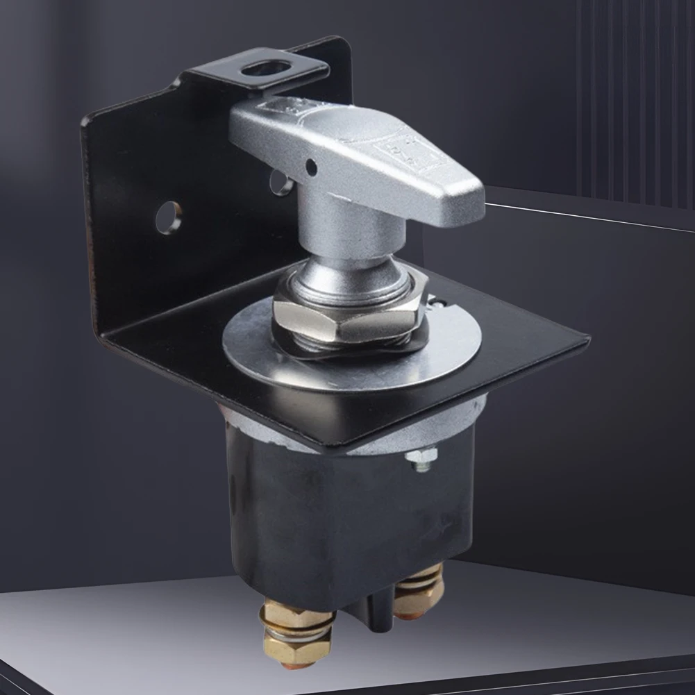 500A Battery Circuit Cutter 12V Battery Disconnect Switch with Lock-Out Plate Fixed Handle Isolator for Car Truck RV Yacht Boat