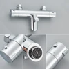 Thermostatic Shower Set Black/Chrome Brass Wall Mounted Bathroom Shower Thermostat Mixer Valve Handle Spray Bathroom Accessories 4