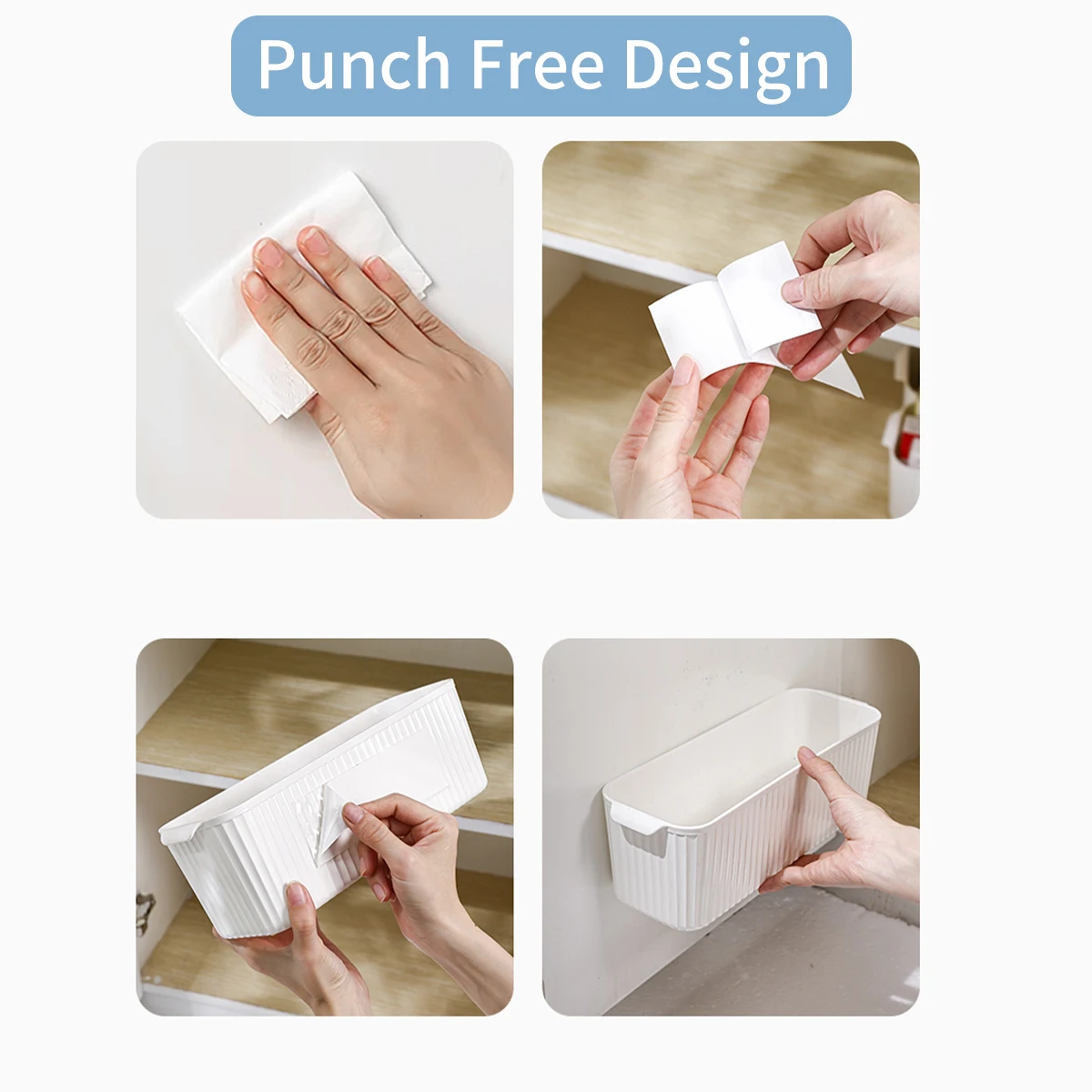 WORTHBUY Wall Mounted Medicine Storage Rack Cabinet Plastic Drug Organizer Shelf Desktop Stackable Medicine Storage Basket 5