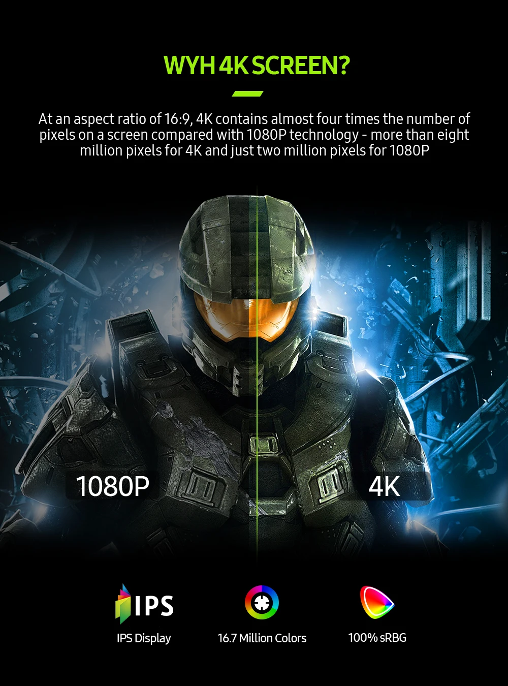 EVICIV 4K 휴대용 모니터 15.6 3840x2160 UHD USB-C HDMI 100% Adobe RGB IPS 3ms FreeSync 컴퓨터 게임 디스플레이 노트북 PC PS5 Xbox Switch