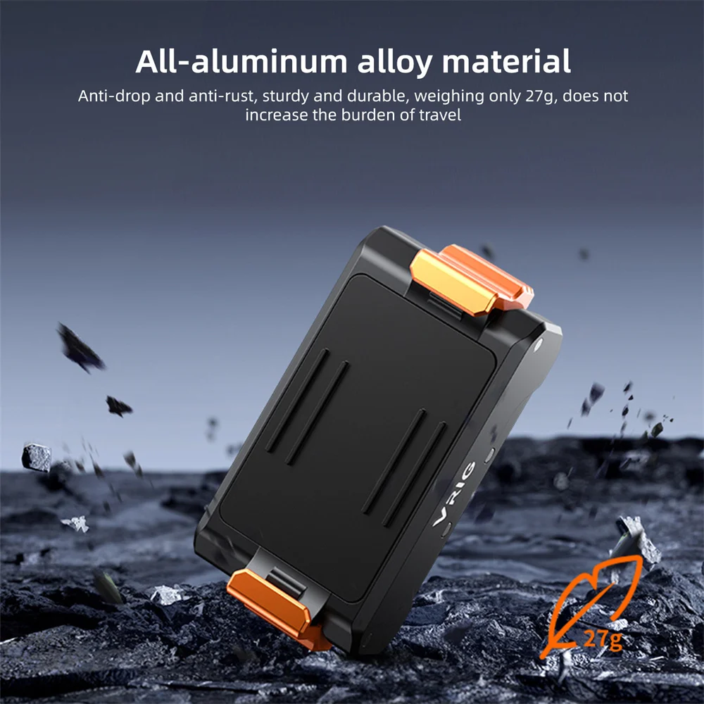 VRlG Quick Release Magnetic Adapter for DJl Action 5 Pro/4/3 Base W 1/4"'screw Gopro Expansion Mount Action Camera Accessories