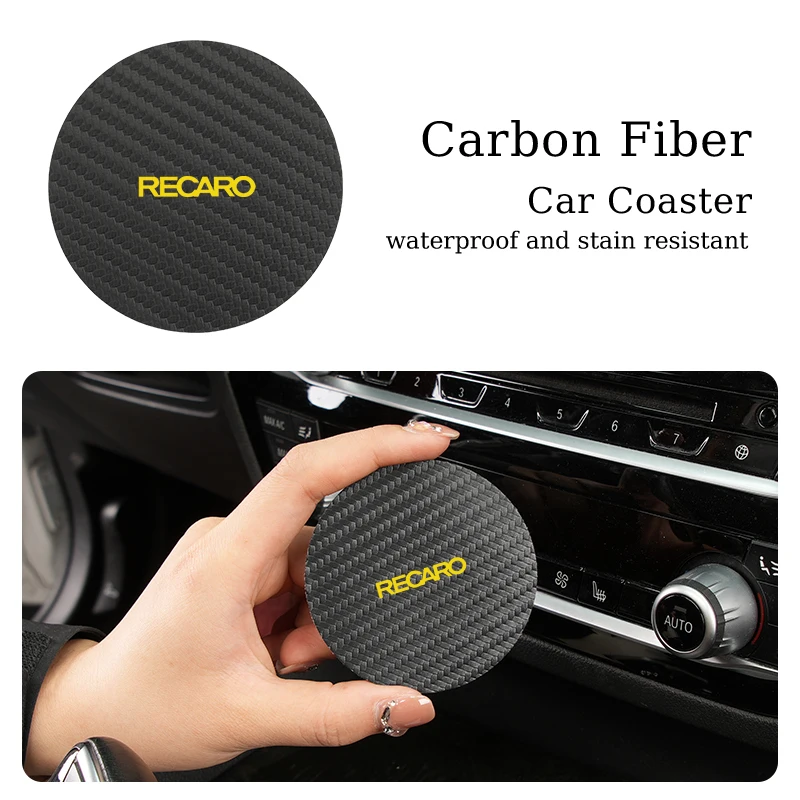 2 Pezzi Accessori Per Auto Sottobicchiere Cuscino Per Tazza D'Acqua Per Accessori Recaro Interni Da Corsa