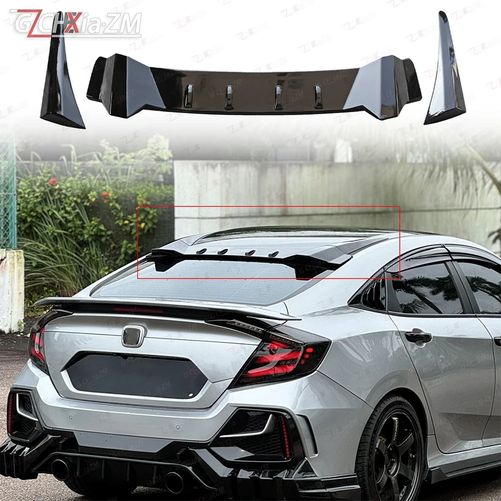 Carbon Fiber Roof Rear Spoiler Wing 1