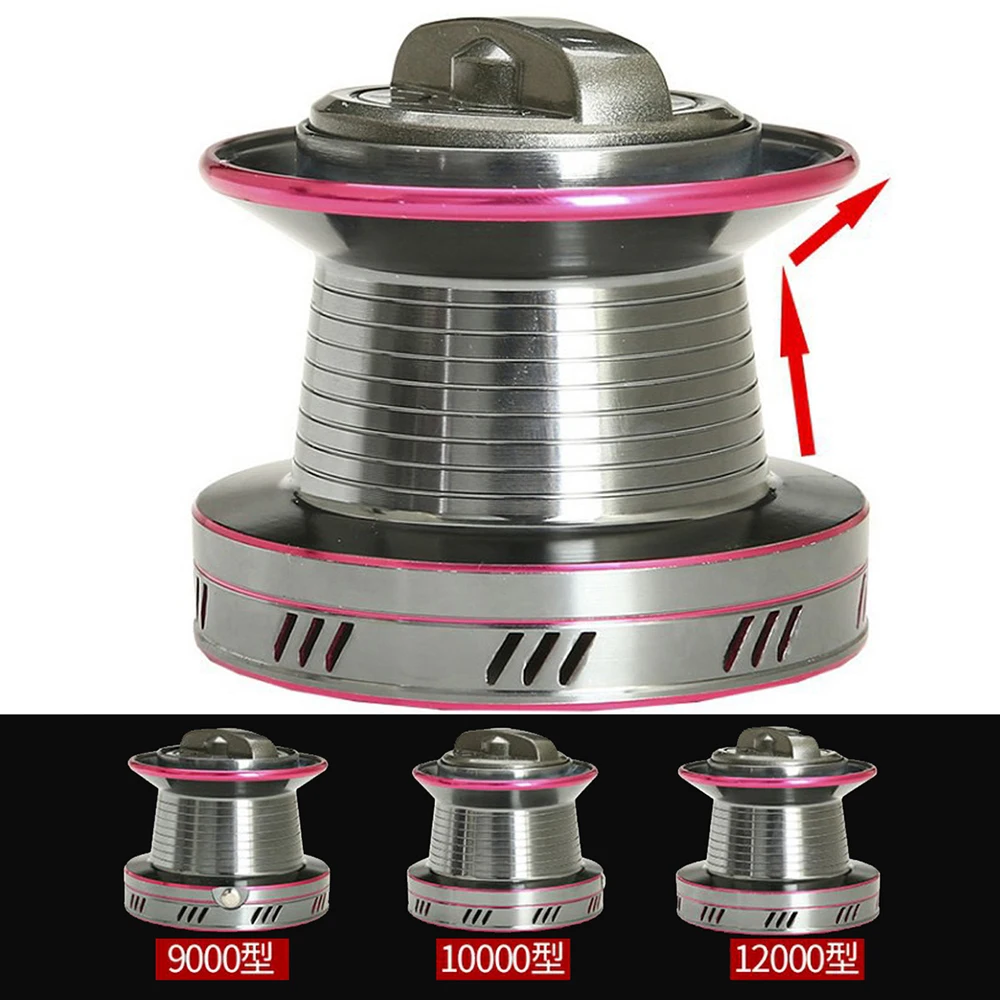 Long Shot Spinning Fishing Reel Max Drag Power 20 25 30 Kg For 9000 10000 12000 Series Super Strong Metal Deep Line Cup