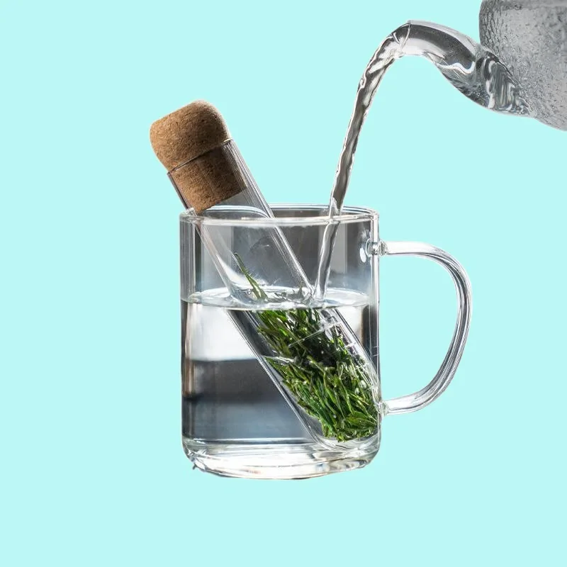 Glass Tea Infuser Glass Design Tea Strainer for Mug Fancy Filter Puer Herb Tools Accessories