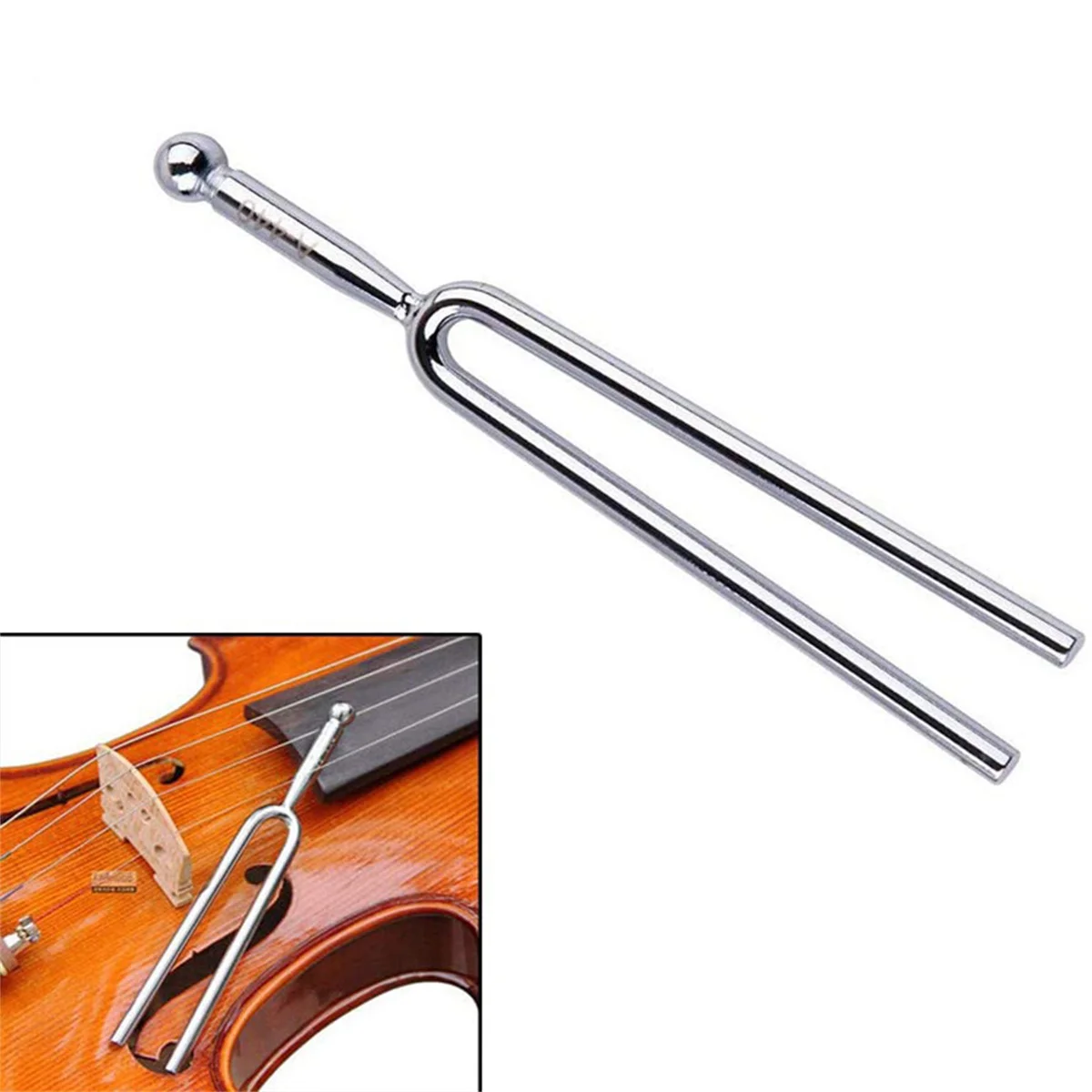 Tuning Fork 1pc Standard A 440 Hz Violin Viola Cello A Tone Tuner Stainless Steel Musical Instrument Accessories Gift
